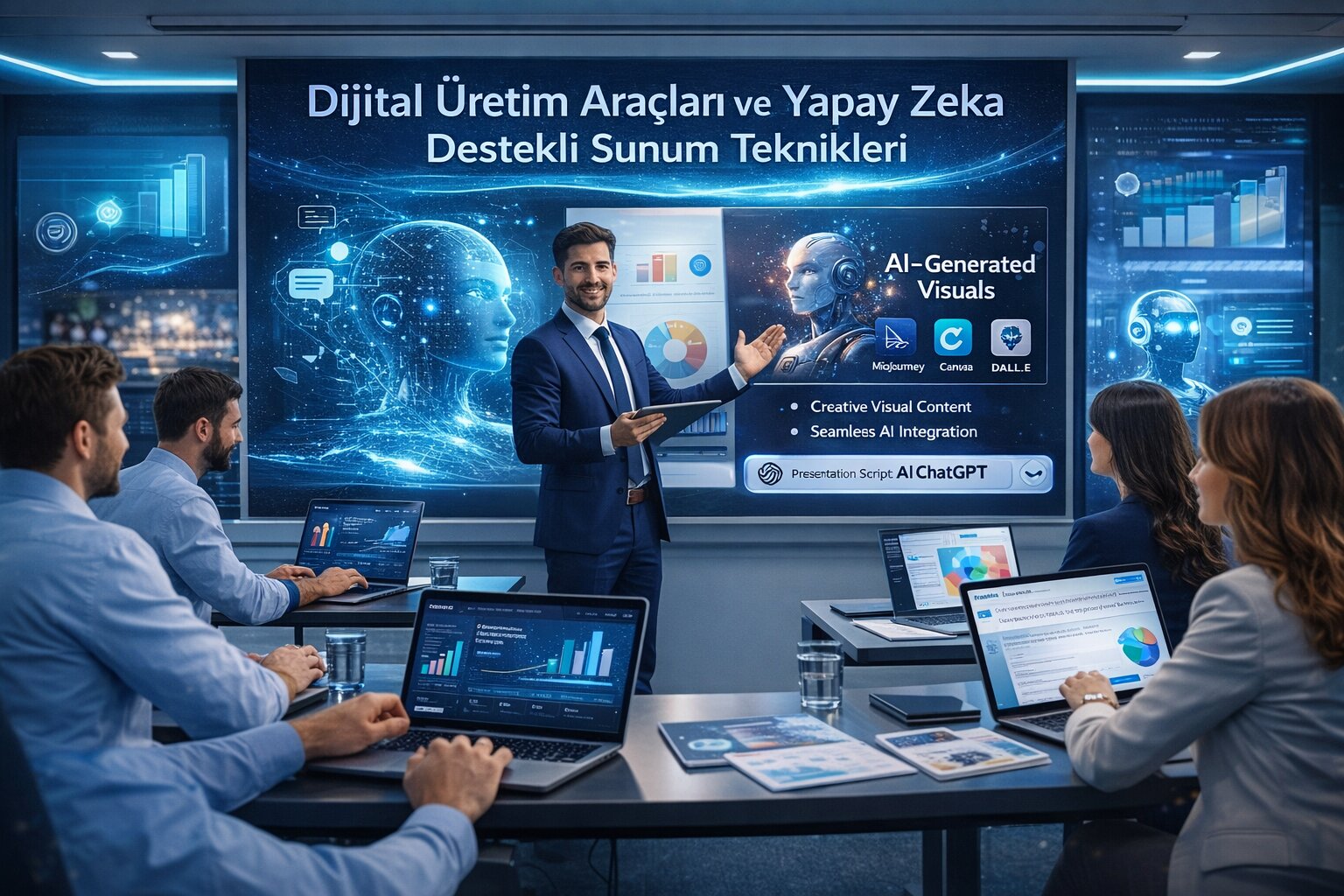 Dijital Üretim Araçları ve Yapay Zeka Destekli Sunum Teknikleri